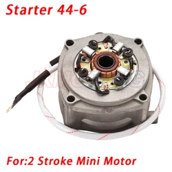 Motorcycle Starter Motor 2 Two Strokes Mini Moto Mini Bike Pocket Bike 44-6 Engine Mini ATV Quads Electric Sccoters