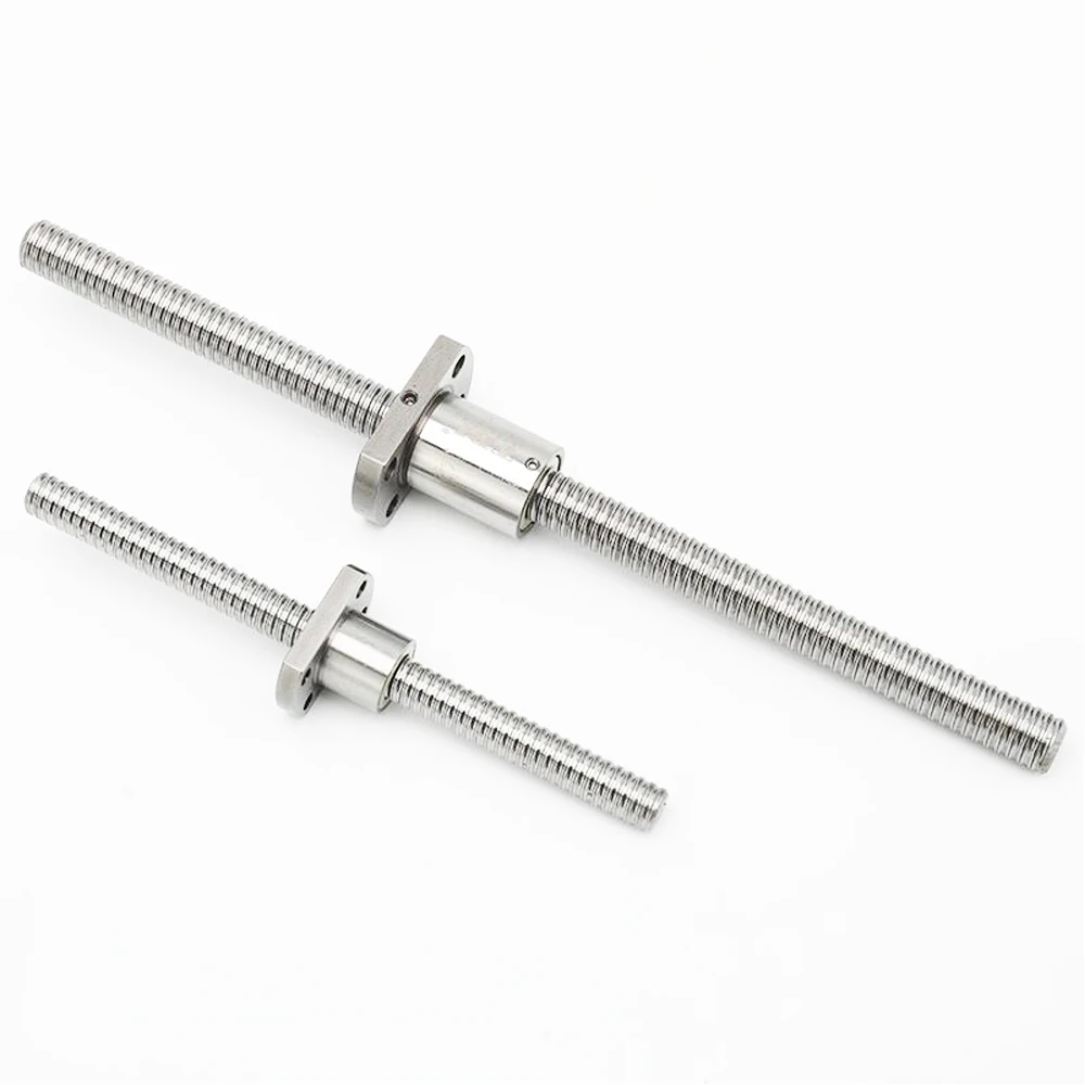 1002 Ball Screw SFK1002 L= 100 120 150 175 180 200 220 250 300 400 MM Rolled Ballscrew Rail With Single Ballnut For CNC Parts