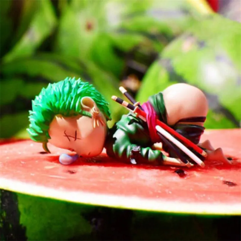 Figura de acción de Anime de una pieza, muñeca modelo de juguete de PVC, Sleepy Sabo Franky