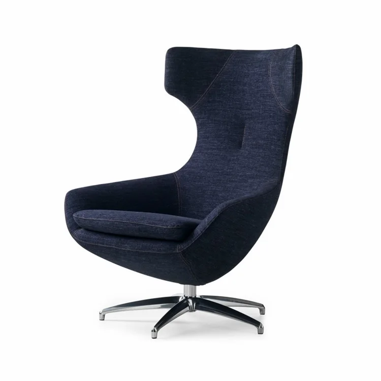 Swivel Nest Lounge Chair with Footrest