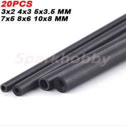 Sparkhobby Diameter 3x2 4x3 5x3.5 7x5 8x6 10x8MM Carbon Fiber Tube Length 0.5m/500mm for RC Model Airplane Diy Quadcopter