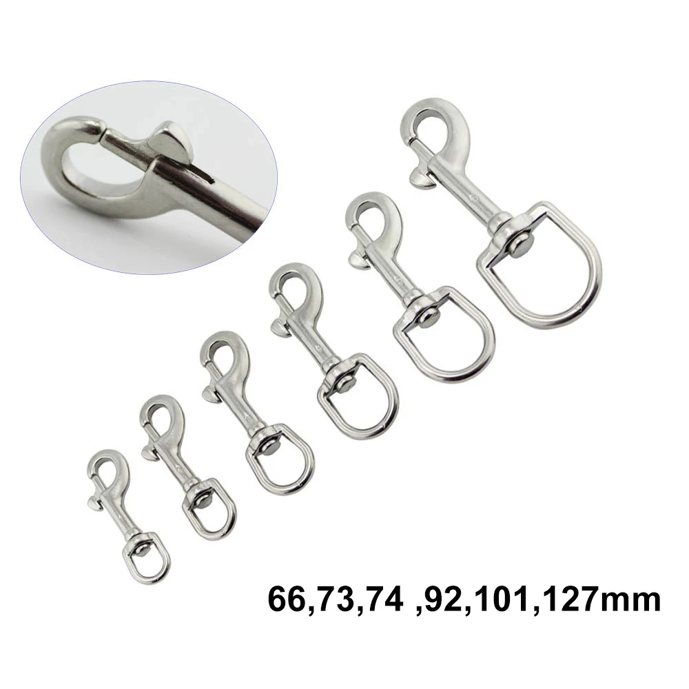 316 paslanmaz çelik dalış kelepçeleri döner yapış 66/73/84/92/100/127mm döner kanca tek uçlu cıvata kanca toka (6 veya 5 veya 4 adet)