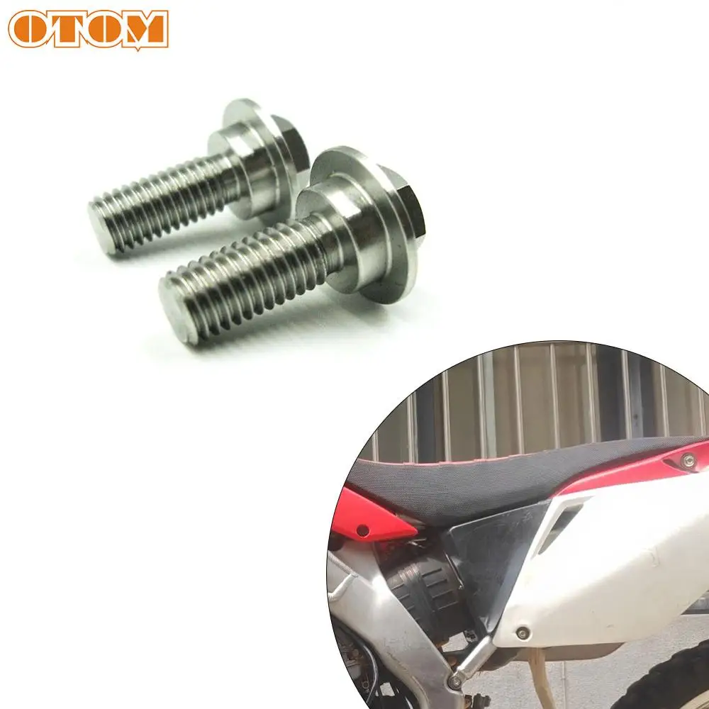 OTOM M8x1.25 Motocycle Tool Free Seat Bolt Bicycle Stainless Steel Bolts Nuts Screws Mount Rear Seat For HONDA CRF250R CRF450R