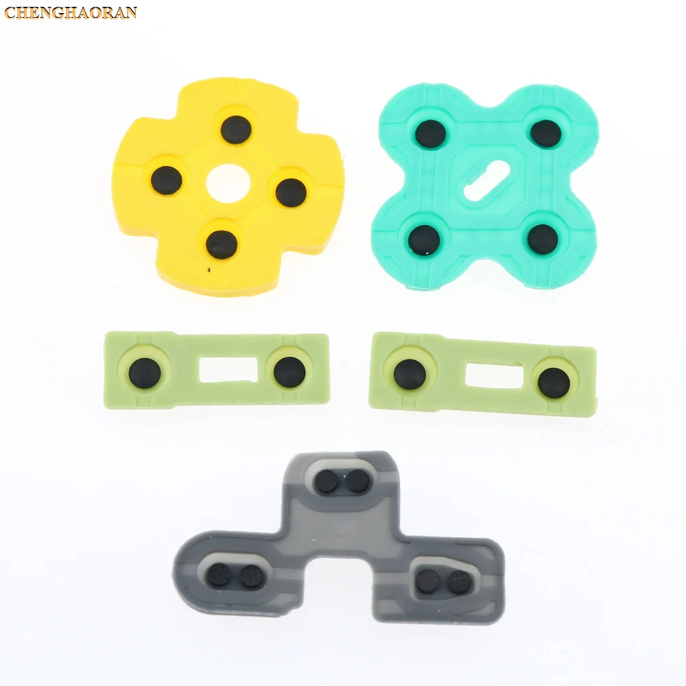 Best Price 1Set Replacement Silicone Rubber Conductive Pads Buttons Touches For Playstation 2 Controller PS2 Repair Parts