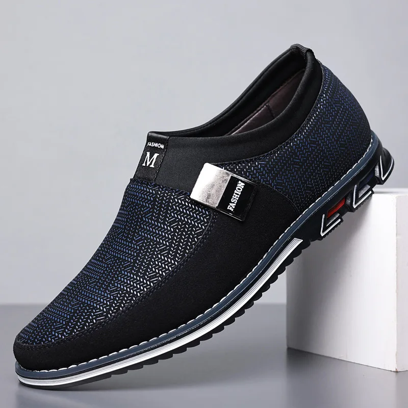 

2025 Non-slip Men's Lightweight Casual Shoes Breathable Driving Shoes Breathable Canvas Loafers New Flat Sneakers Men