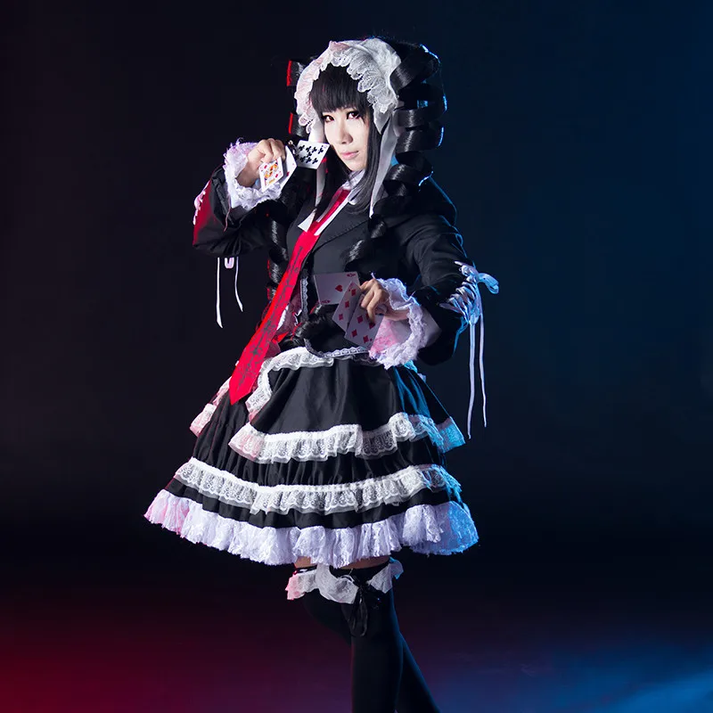 Dangan Ronpa Danganronpa Celestia Ludenberg Cosplay Kostuum Volledige Set Japanse Anime Halloween Kostuum Voor Vrouwen