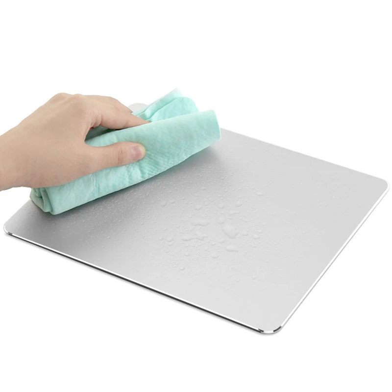 Aluminum Metal Mouse Pad Mat Matte Hard Thin Non-Slip Waterproof Fast and Accurate Control Anti Slip Mousepad for Office Home