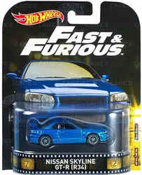 Hot Wheels Nissan Skyline Gt-R 34/batmobile/2017-3 K172 1/64 Movies Cars