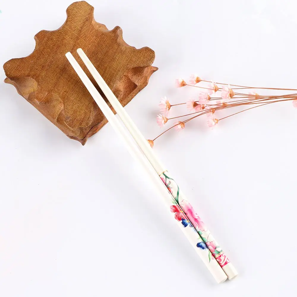 Colorful  Retro Style Hand-carved Natural wood  Hair Care Chopstick  Hairpin Hair Stick Hair Accessories