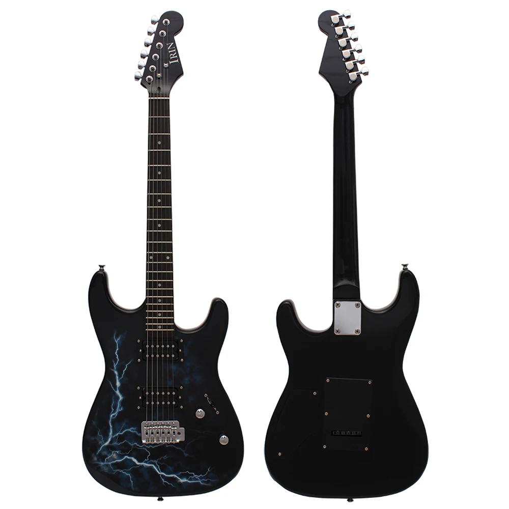 6 Strings Electric Guitar 39 Inch 21 Frets Maple Lightning Electric Guitar With Bag Speaker Necessary Guitar Parts & Accessories