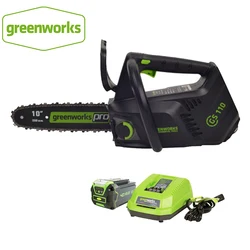 Greenworks 40V GD40TCS motosega a batteria 10 pollici 1000W motosega senza spazzole 40V 25.4 cm