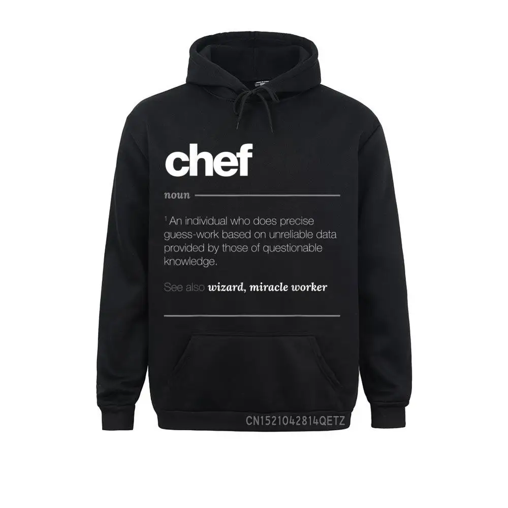 

Chef Definition Warm Funny Cooking Gift Tee Sweatshirts Fall Spring Casual Hoodies Long Sleeve Graphic Hoods Men