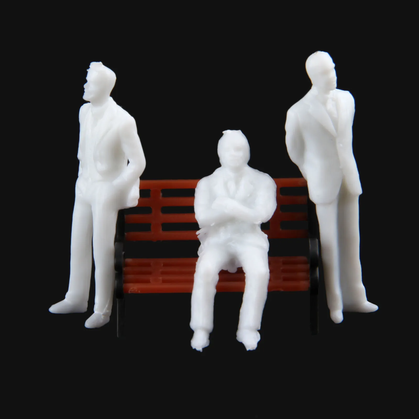 100pcs/lot1:100 White Model People Miniature Figures Architectural Models Human Scale Model ABS Plastic Peoples 18mm For Layout