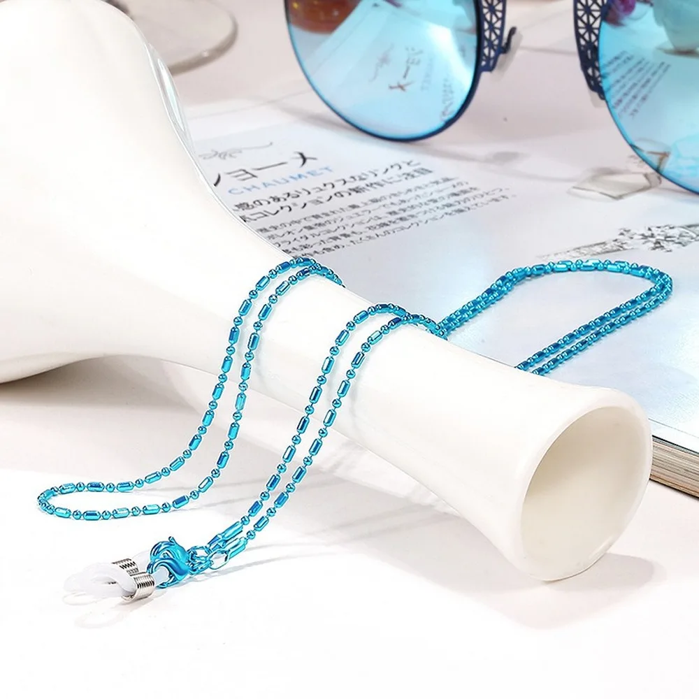 2023 Women Glasses Chain Face Mask Necklace Non-slip Sunglasses Lanyard Metal Multicolor Retro Art Glasses Chain Neutral Jewelry