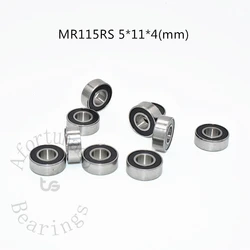 MR115RS 5*11*4(mm) 10pcs Chrome Steel Rubber Sealed Miniature Bearings