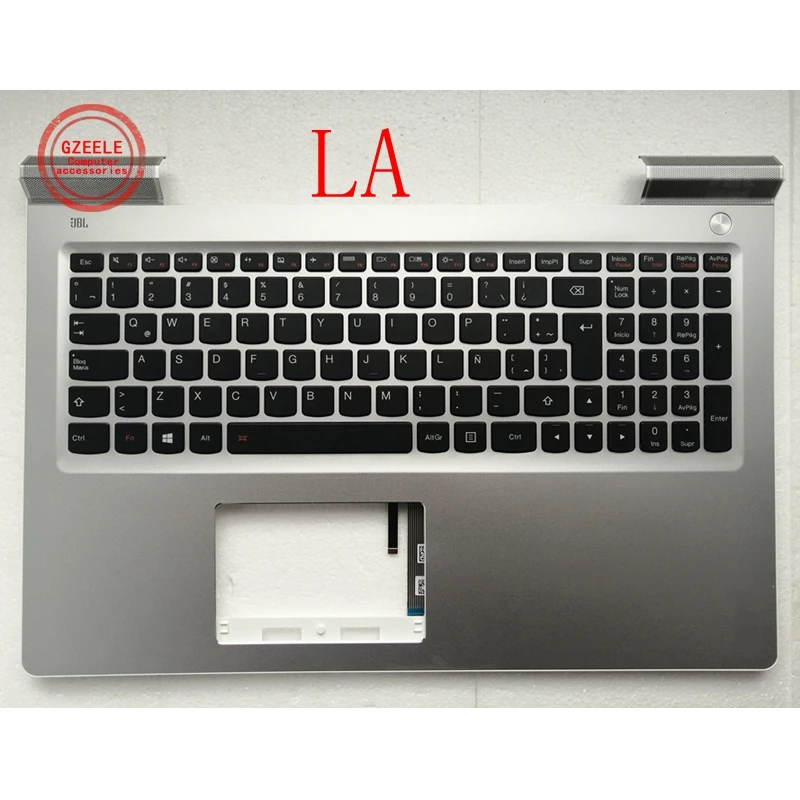 US/SP LA New Shell C Cover Palmrest Upper Case English Keyboard for Lenovo Ideapad 700-17ISK Laptop 5CB0K93616