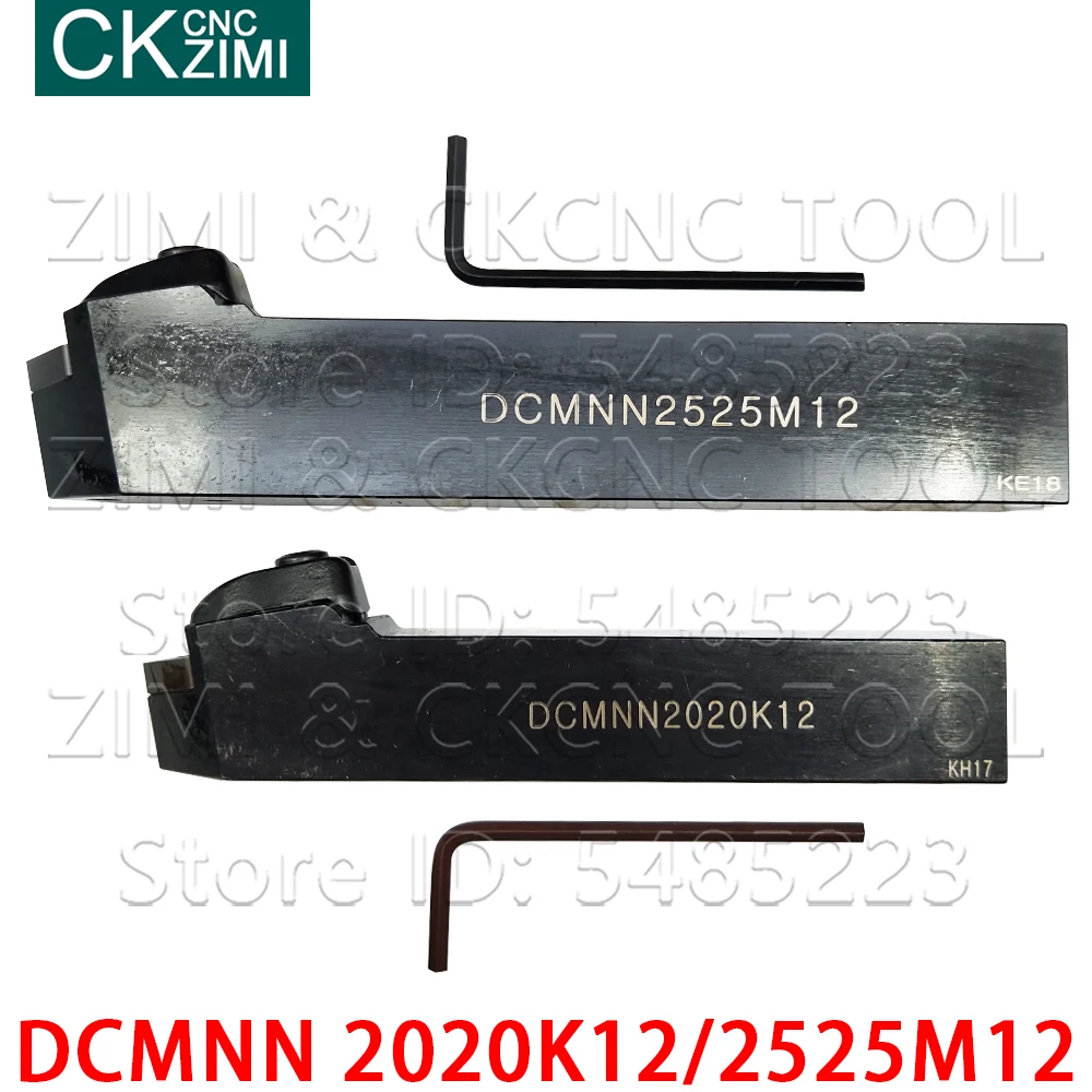 Токарные инструменты DCMNN 2020K12 DCMNN 2525M12, 20 мм 25 мм, соединение с ЧПУ, внешние токарные инструменты, принадлежности для токарных пластин CNMG CNGA 1204
