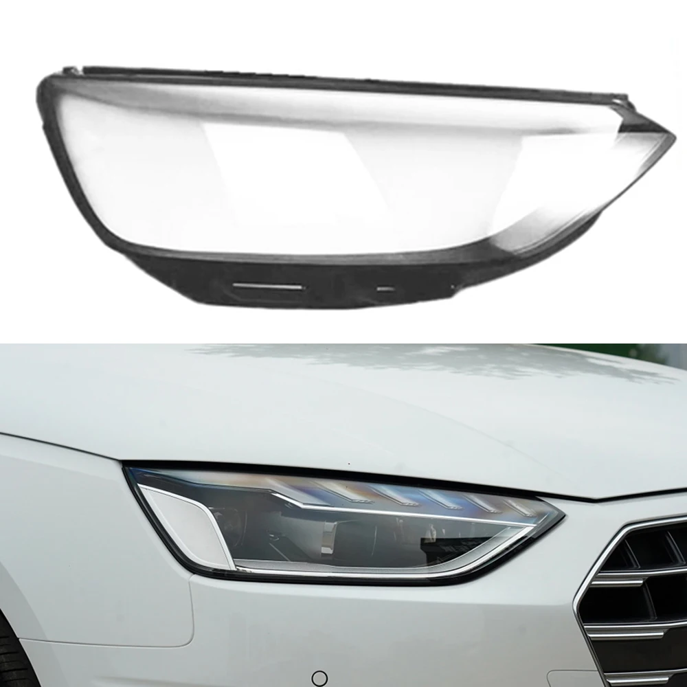 For Audi A4 A4L S4 RS4 B9PAB10 2020 2021 Car Front Protection Case Shell Transparent Headlight Housing Lens Cover Lampshade Lamp