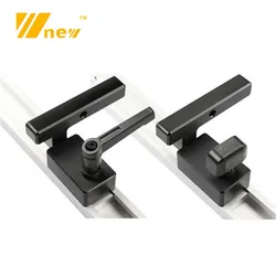 Verstekspoor Stop T Slot Chute Begrenzer Voor T-Track Houtbewerking Gereedschap Zaagtafel Router Tafel Diy Handleiding