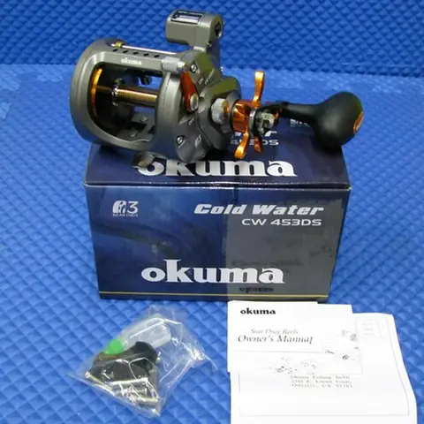 OKUMA Fiskerulle Kallvattenlina Counter Rulle Full Carbonite Bromssystem Lätt korrosionsbeständig ram Beteskastningsrulle 12 best sales Okuma-rulle - №1