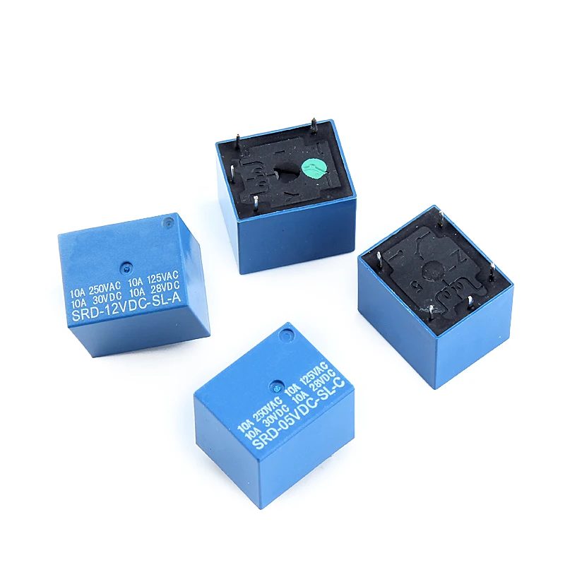 5PCS Relay SRD-5VDC-SL-C SRD-12VDC-SL-C SRD-24VDC-SL-C DC 5V 12V 24V Relays 10A 250VAC 5PIN T73