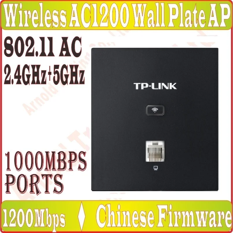 

Tplink 2.4G 300M + 5G 867M in Wall AP for WiFi project Indoor AP 802.11AC WiFi Access Point PoE Power Supply, 1000M RJ45 Port*1