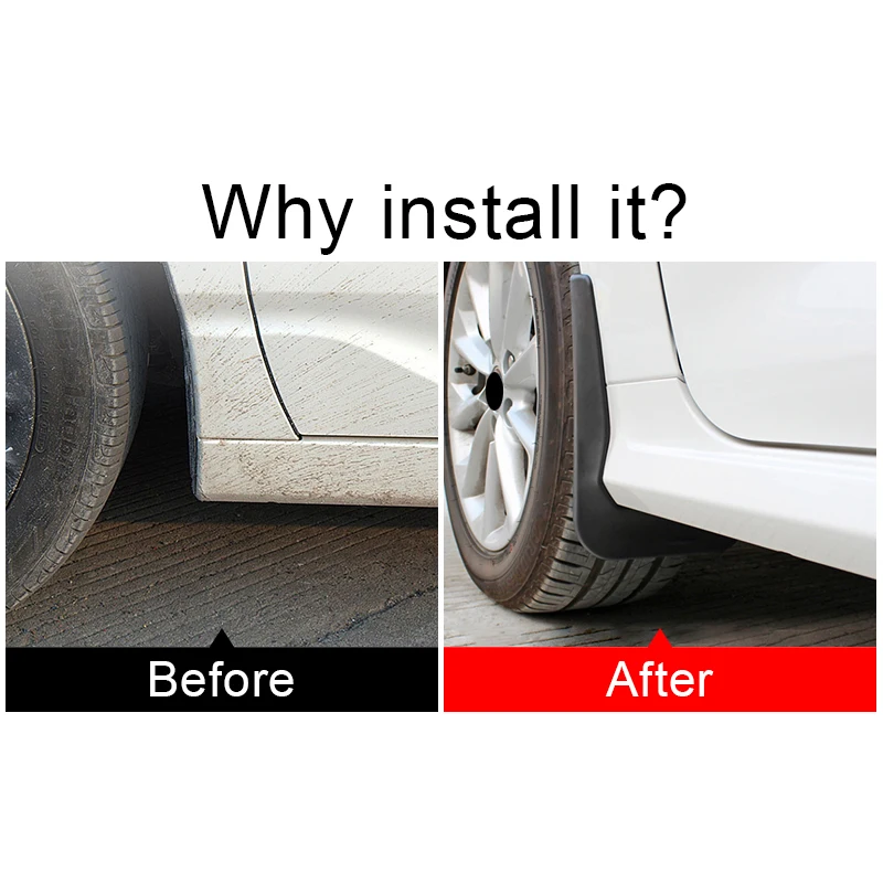 For Toyota Corolla E210 2019-2021 2022 2023 2024 2025 4Pcs/Set Car Front Rear Mudflaps Mud Flaps Splash Guard Fender Mudguards