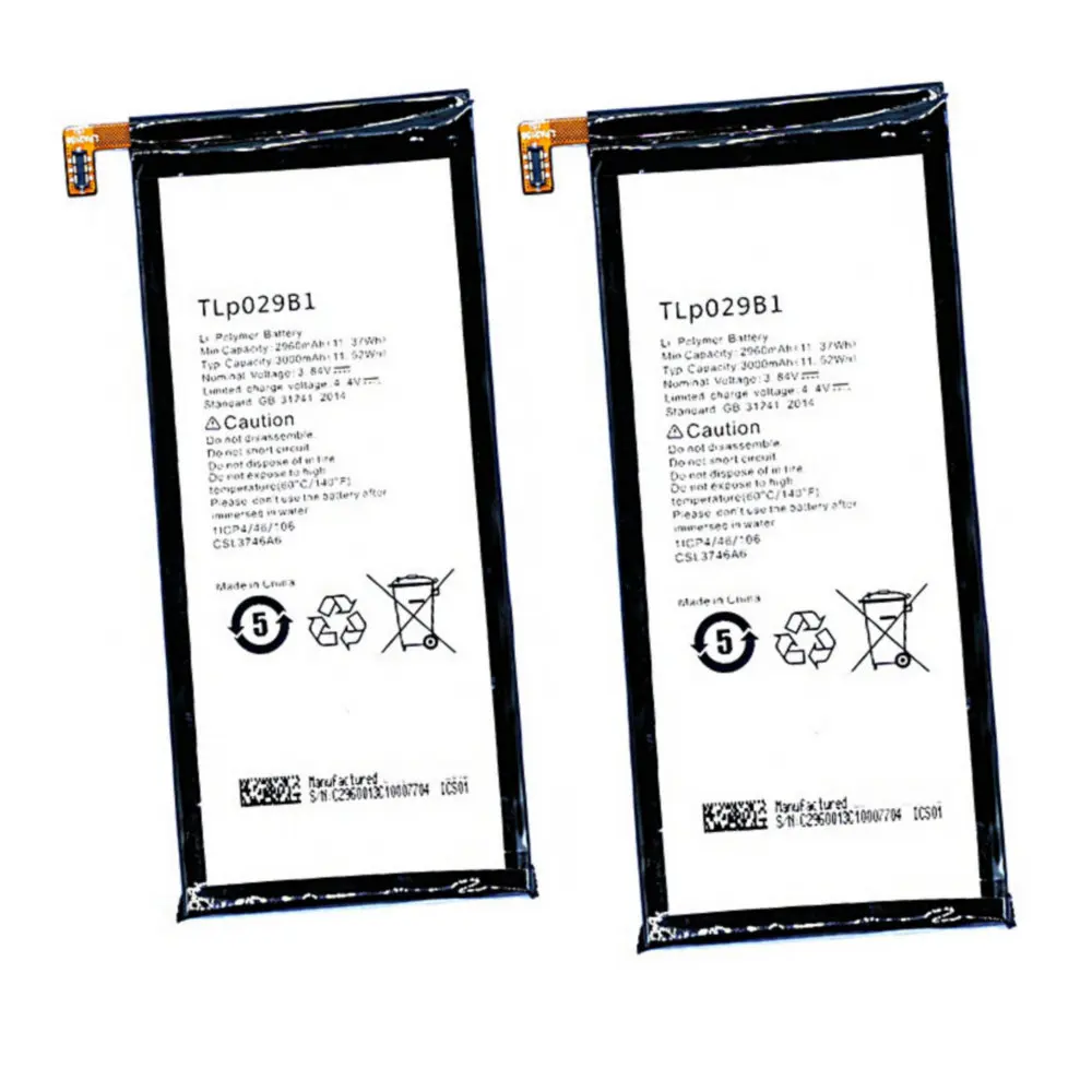 Аккумулятор TLP029B1 TLP029B2 3000 мАч 3,84 Вт-ч 5095 в для Alcatel Touch Pop 4S 5095 5095B 5095I K 5095L onetouch