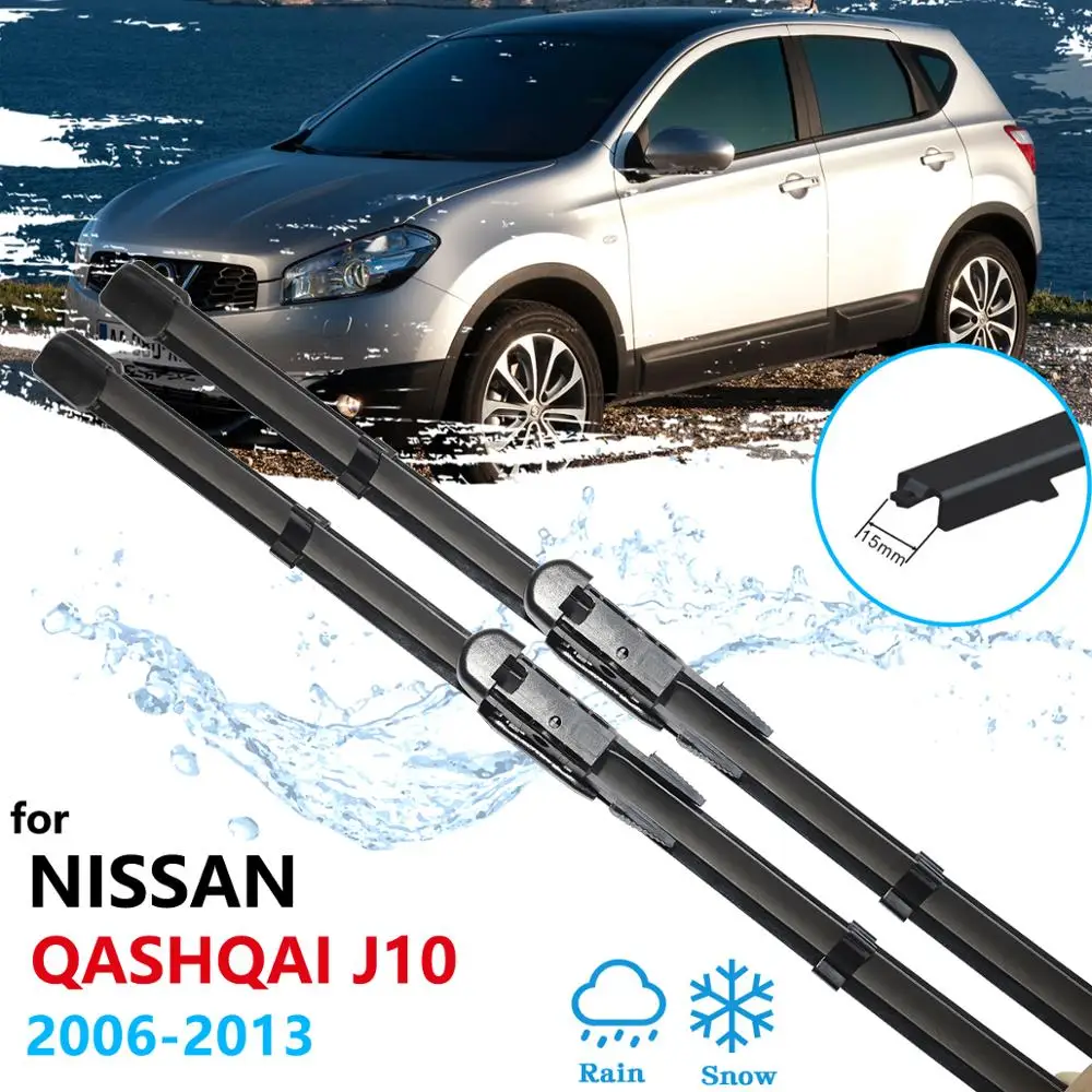 

Car Wiper Blades for Nissan Qashqai J10 2006 2007 20018 2009 2010 2011 2012 2013 Windscreen Windshield Wipers Car Accessories