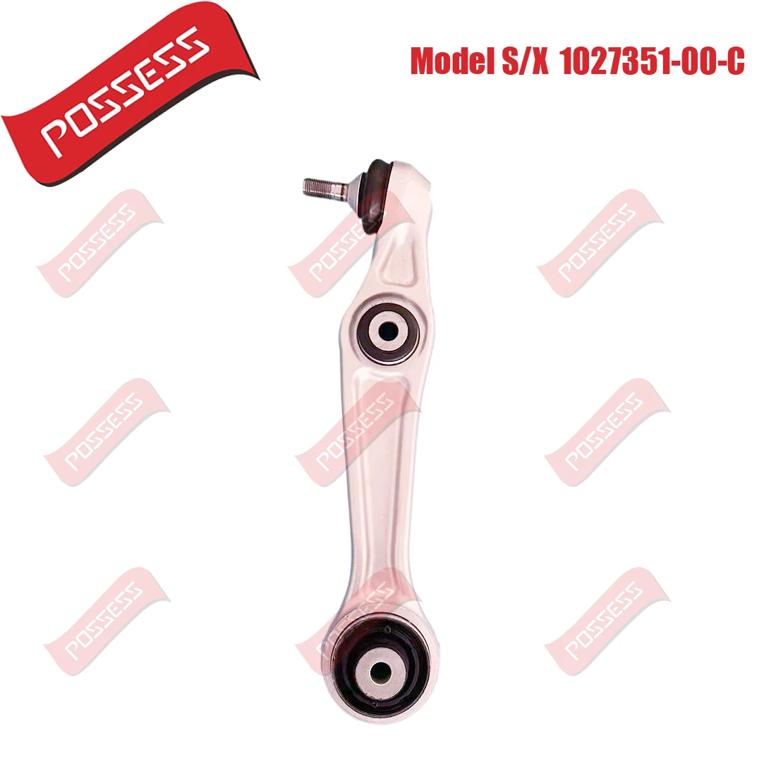 One Front Lower Suspension Straight Control Arm for Tesla Model S 2012-/ Tesla Model X 2015-/ 1027351-00-C 104895100B,L=R