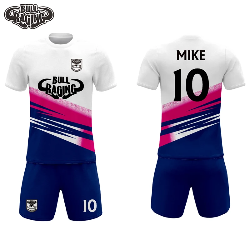 custom made sulbimation soccer uniform jersey set