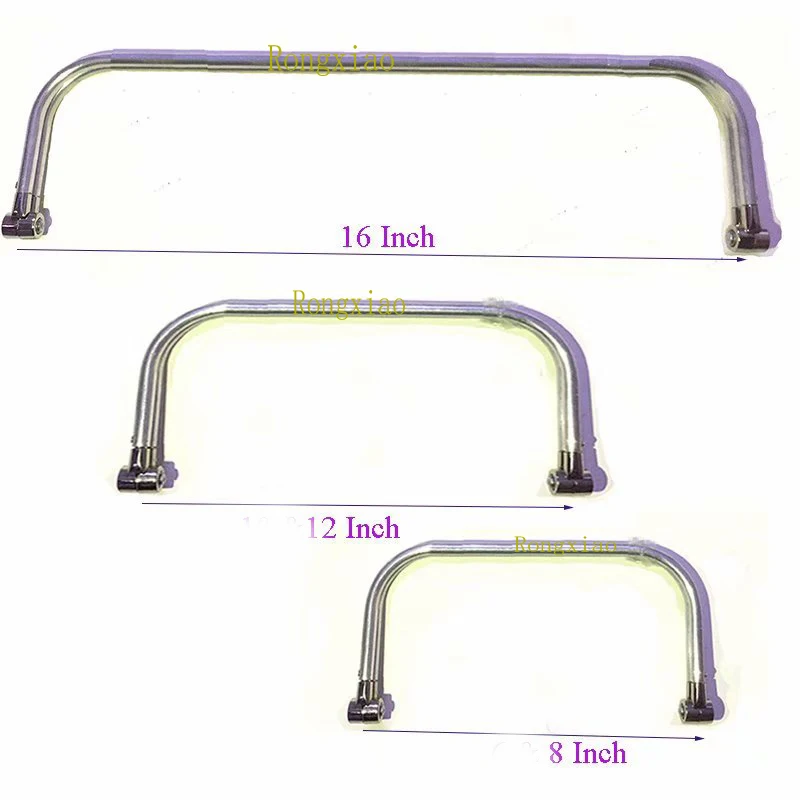 8 Inch 12 Inch 16 Inch aluminous tubular internal hinge Bag frame purse frame