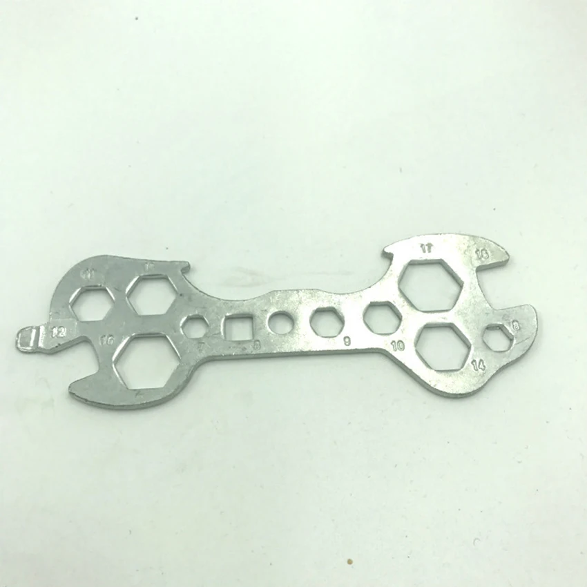 Bicycle Mountain Bike Hex Wrench Multi Functions Steel Porous Hexagon Spanner 8, 9, 10, 12, 14, 15, 16, 17 mm, Hand Repair Tool