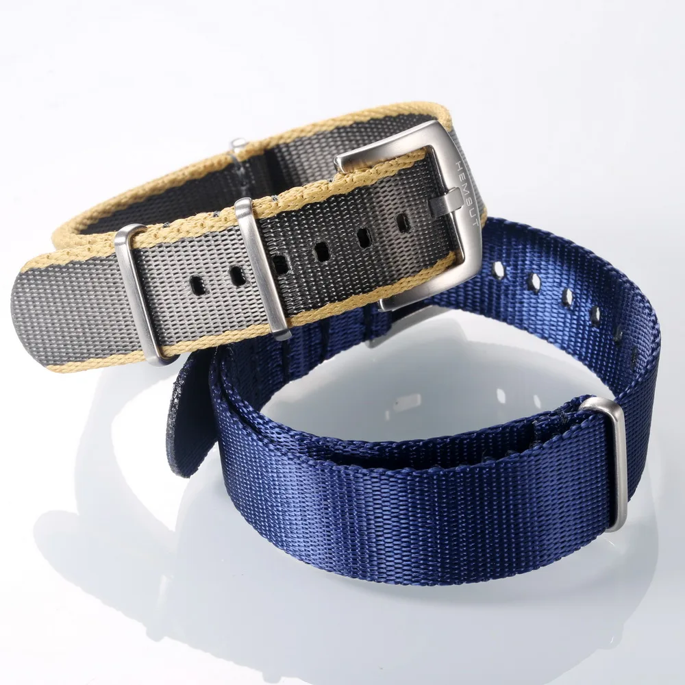 High Quality One Piece Watch Band Nylon Wrist Strap For Men Movement Military  Replacement   20mm18mm22mm