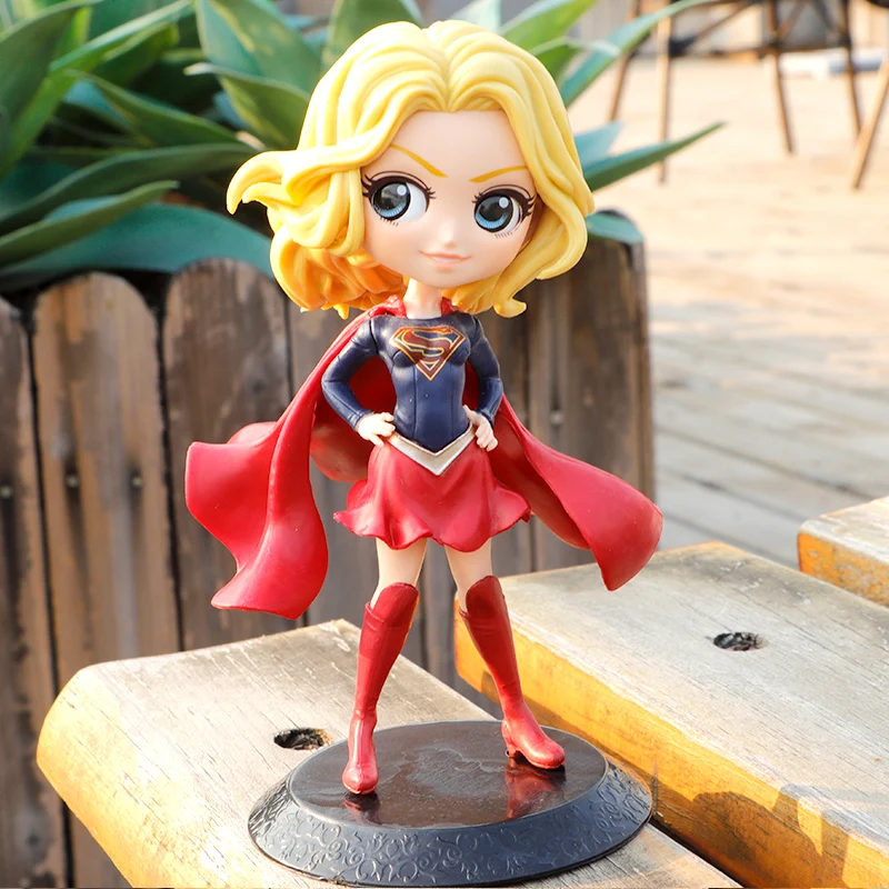 Disney New Supergirl Cute big eyes Action Figure Model Anime Mini Decoration PVC Collection Figurine Toy model for girl gift