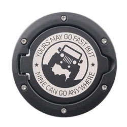 금속 가스 캡 연료 도어 가스 탱크 커버는 Jeep Wrangler JK Unlimited 07-17에 적합합니다.
