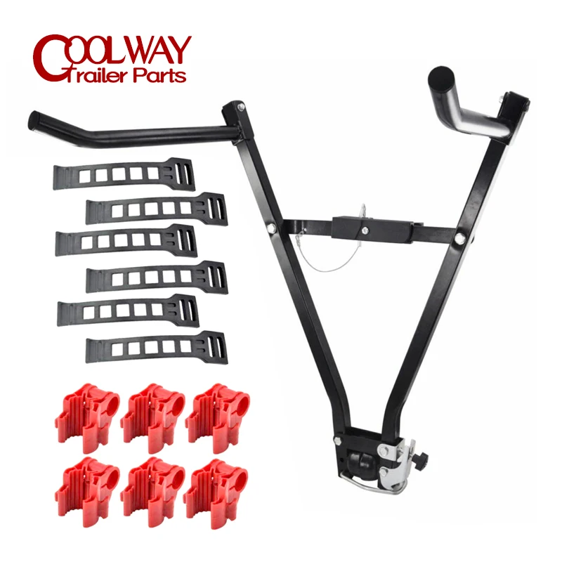 3 Bikes Carrier Rack Steel V-Rack Trunk Mount Bicycle Car Rack Holder Stand SUV Rear Rack