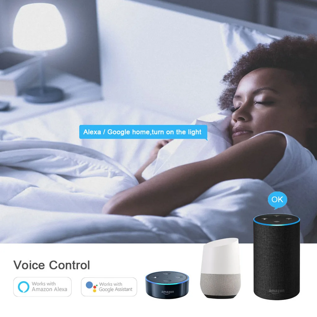 Lámpara de Control inteligente A60 GU10, 6W, 9W, RGBCW, WI-FI, luces Led, bombilla inteligente Alexa, compatible con asistente de Google, decoración del hogar inteligente, 2 uds.