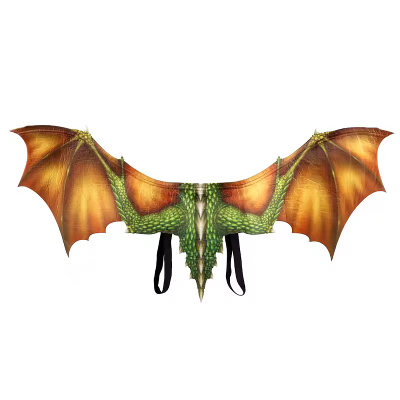 Adult Halloween Decoration Carnival Party Animal Costume Dragon Cosplay Masquerade Face Mask and Wings - Image 4