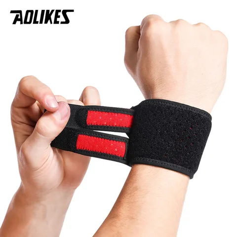 Регулируемый бандаж для запястья AOLIKES черный