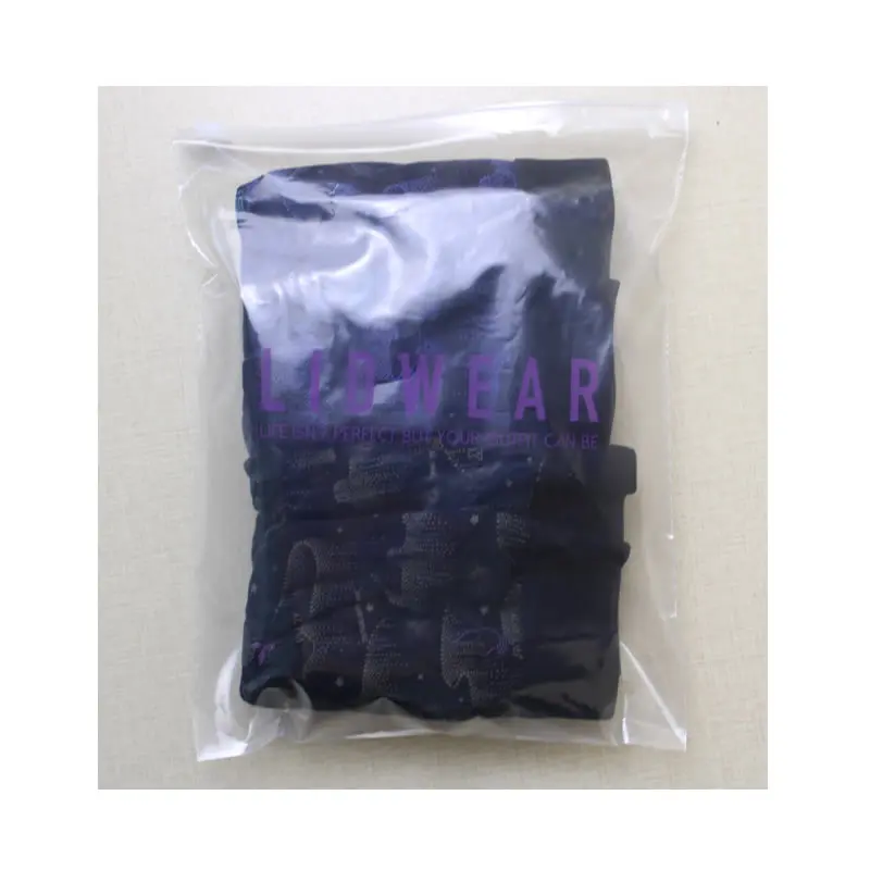 Clear Zipper and Zip Lock Plastic Bag, Custom Packaging Printed Gift Logo, Company Information, 20x30cm