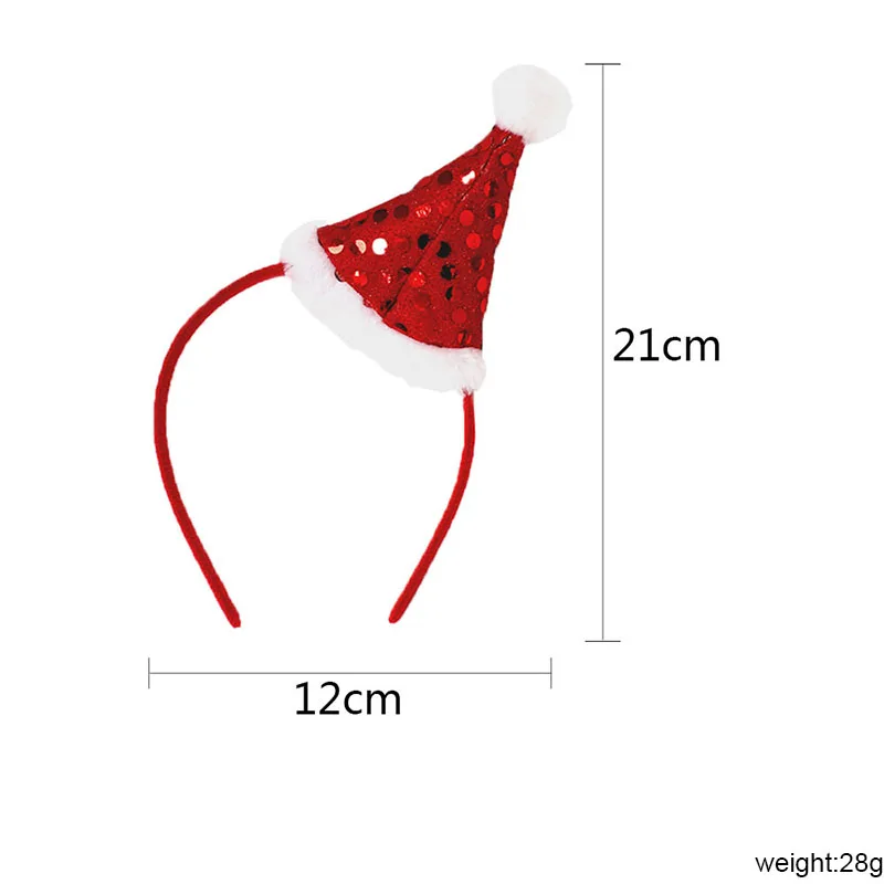 Cute Christmas Headband Headpiece Christmas Accessories Serves Head Santa Headband Children Hairband  Xmas Party Decor Props