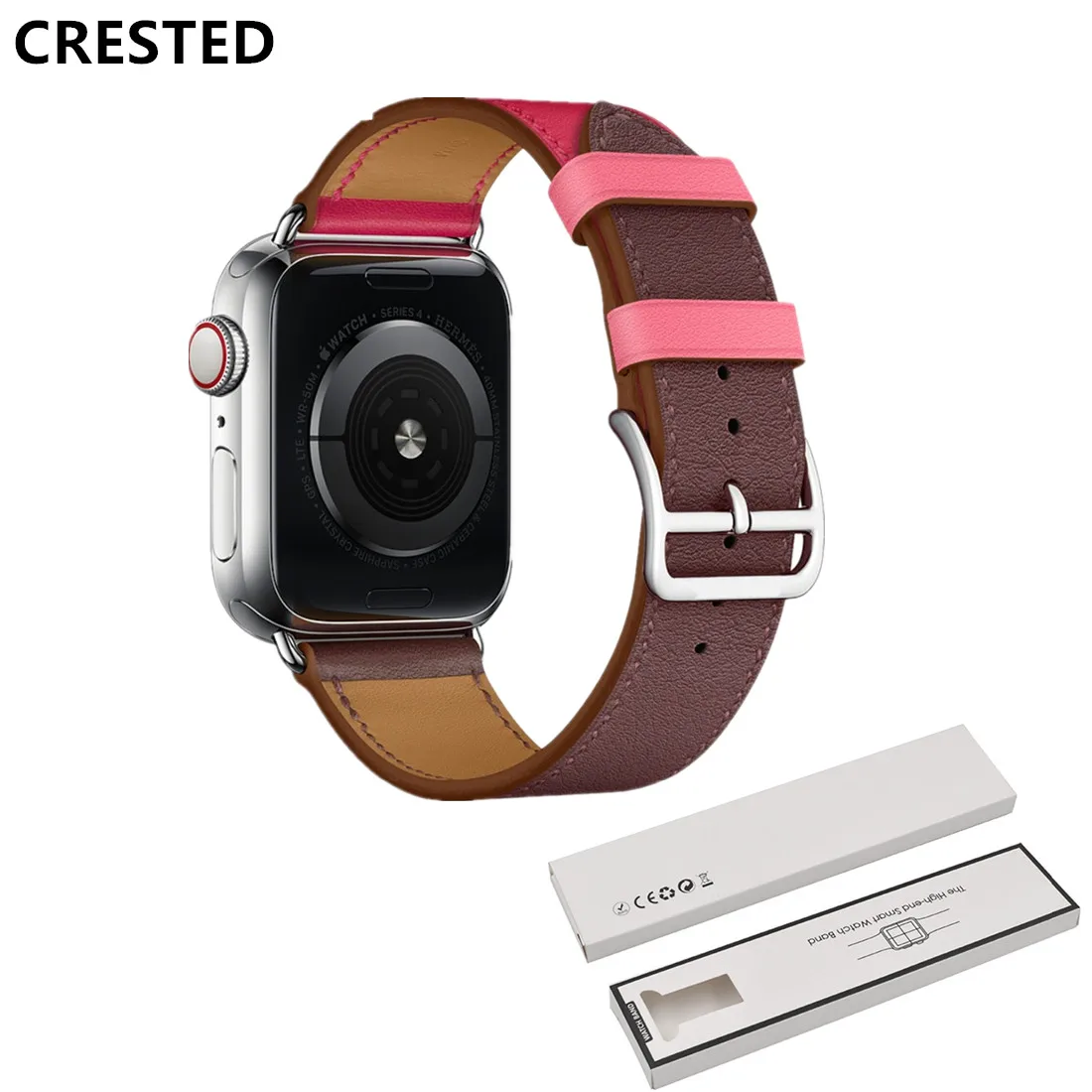 single tour Leather strap For Apple Watch band 45mm/41mm 44mm 40mm bracelet 42mm 38mm Wrist bracelet belt iwatch 4 3 5 se 6 7