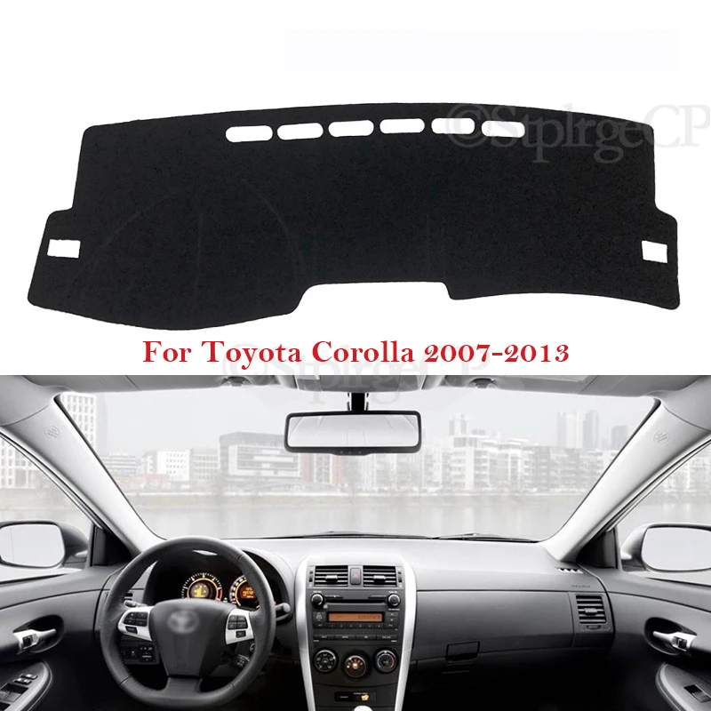 Dashboard Cover Protective Pad for Toyota Corolla E140 140 2007~2013 Car Accessories Dash Board Sunshade Carpet Anti-UV Dashmat