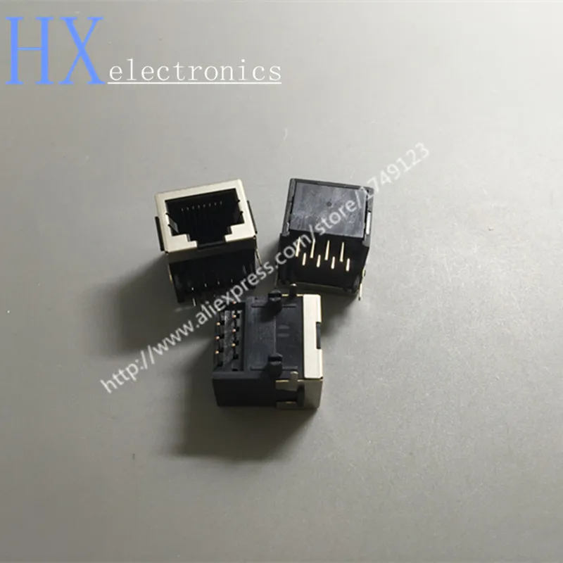 100PCS RJ45 Plug Network Socket Characterizing 8-core Carrier