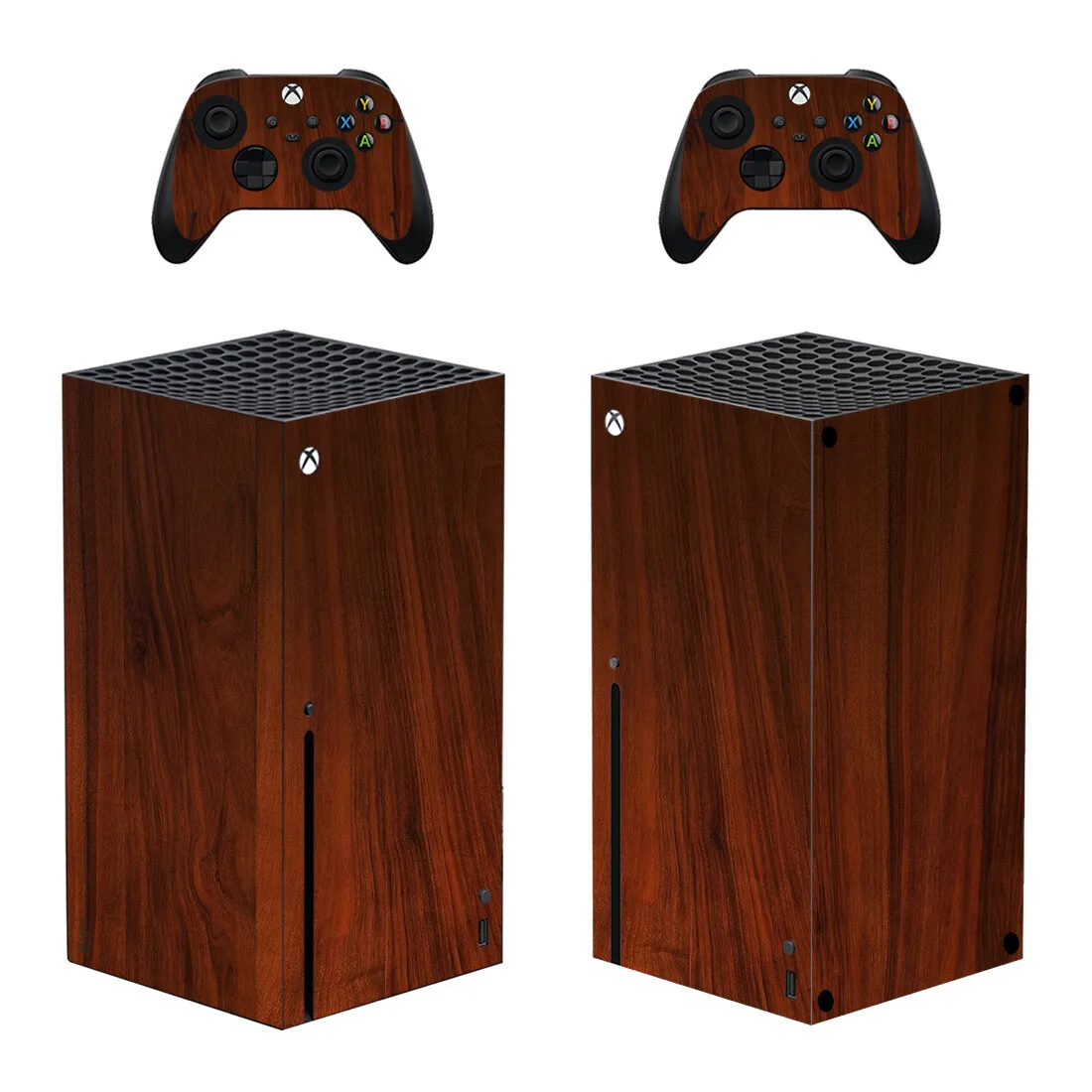 Wood Style Skin Sticker Cover for Xbox Series X Console and Controllers Xbox Series X Skin Sticker Decal Vinyl