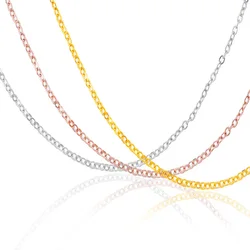45cm/18inch Women Necklace Fashion Jewelry Accessories Copper Aberdeen Box Chain White K Cross Chain For DIY Jewelry Necklace