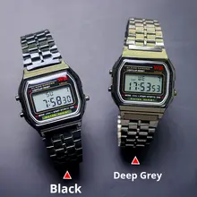 Digital Rose Gold Silver Watch #2