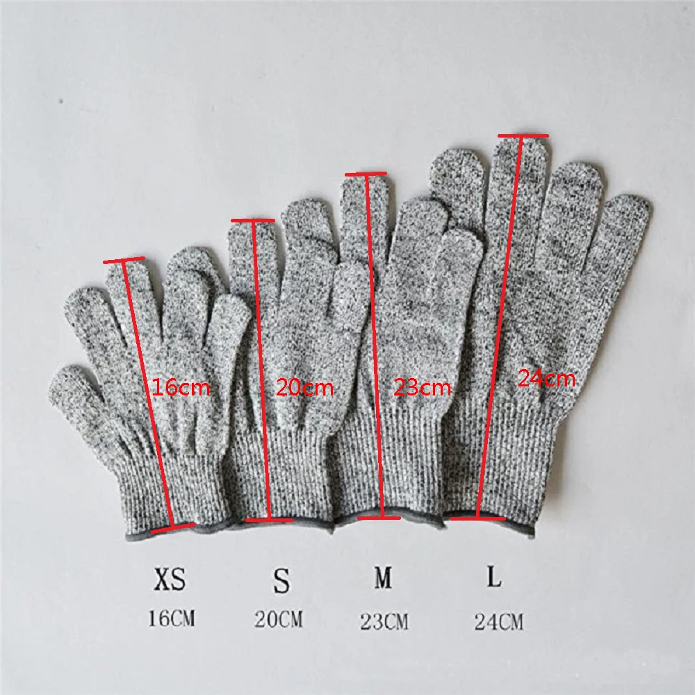 High-strength Grade Level 5 Protection Safety Anti Cut Gloves Kitchen Cut Resistant Gloves for Fish Meat Cutting Safety Gloves