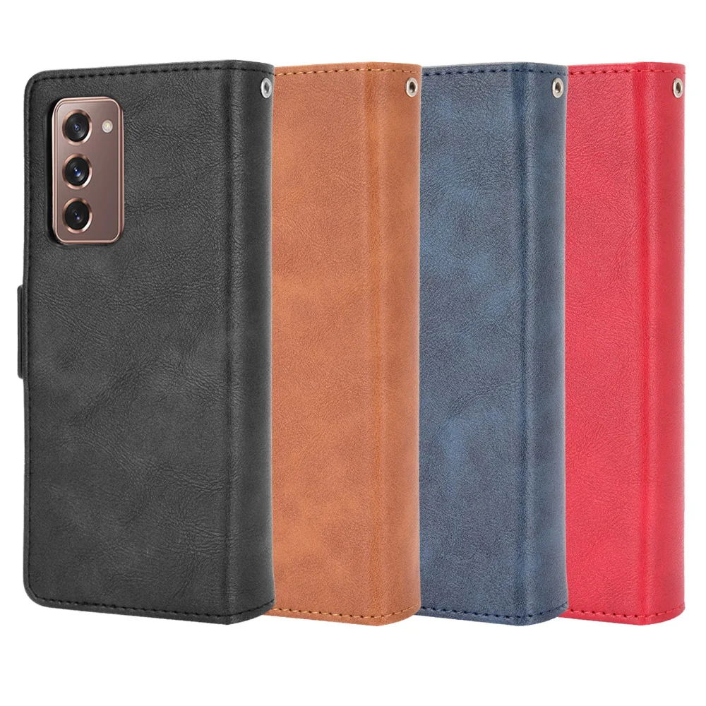 For Samsung Galaxy Z Fold 2 Case Wallet Flip Style Leather Magnet Phone Bag Cover For Samsung Galaxy Z Fold2 5G With Photo Frame